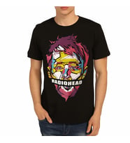 Bant Giyim - Radiohead Siyah Erkek T-shirt Tişört