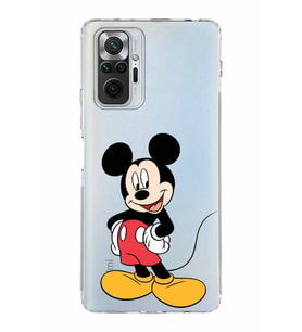 Xiaomi Redmi Note 10 Pro 4G  Kamera Korumalı Kapak Mickey Mouse Tasarımlı Şeffaf  Kılıf
