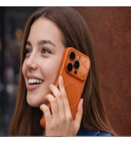AG Glass İphone 16 PRO MAX Telefon Kılıfı (Turuncu)