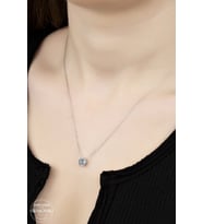 Union Swarovski Zirconia Kadın Tektaş Gümüş Kolye