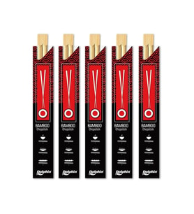 Yıkanabilir Bambu Kore Japon Çin Yemek Çubuğu Chopsticks - 23 Cm. - 5 Çiftlik 1 Paket