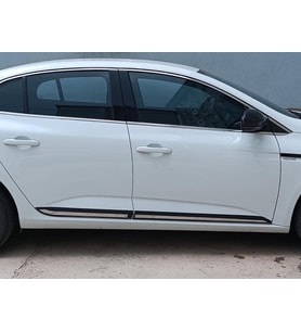 Renault Megane 4 Sedan Krom Yan Kapı Çıtası 4 Parça 2015 sonrası
