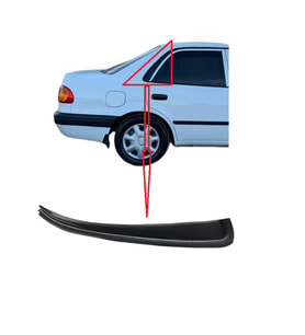 Toyota Corolla AE111 Tavan Çıtası Oluk Devamı 1998---2001 Arka Sağ