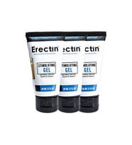 Erectin Stimulatör Gel For Men  Safran Aloe Vera Vitamin C 3 Adet 60 ml Jel Penis Uyarıcı Kaldırıcı Jel