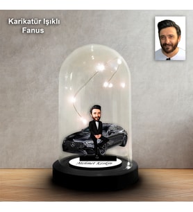 KİŞİYE ÖZEL SPOR ARABA TASARIM IŞIKLI KARİKATÜR FANUS BİBLO FN164