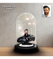 KİŞİYE ÖZEL SPOR ARABA TASARIM IŞIKLI KARİKATÜR FANUS BİBLO FN164