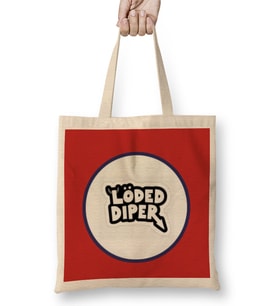 Loaded Diaper LOGO Bez Çanta Uzun Saplı