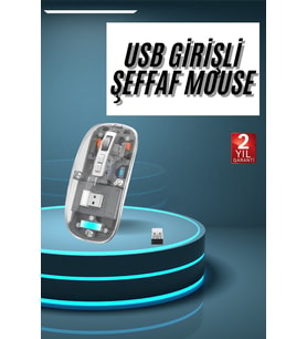 Kablosuz Mouse Fare Şarjlı Bluetooth Wireless Çift Modlu Sessiz