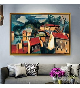Altın Çerçeveli dekoratif tablo a798 (Gold)