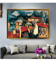 Altın Çerçeveli dekoratif tablo a798 (Gold)