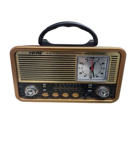 Ultratekno 8898BT Antika Görünümlü Analog saatli Bluetooth Hoparlör FM Radyo Müzik Kutusu (Ahşap)