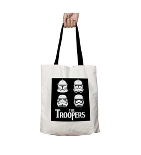 Siyah Kulplu Star Wars The Troopers Strormtroopers Beetles Yıkanabilir Okul Omuz Çanta