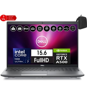 Dell Precısıon M3591 Intel Ultra 7-155H Vpro 64GB 2tb SSD RTXA500 4gb 15.6" Windows 11 Pro Taşınabilir Bilgisayar XCTOP3591EMEA_VP-112+ZETTAÇANTA