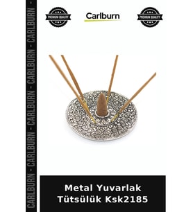 Özel Üretim Dekoratif Ev Aksesuarı Hediyelik Salon Metal Yuvarlak Tütsülük Ksk2185