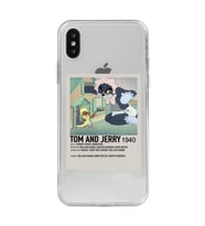 Iphone Xsmax Uyumlu Tom ve Jerry Desenli Şeffaf Telefon Kılıfı