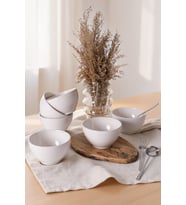 Keramika Beyaz Rice Kase 14 Cm 6 Adet 006