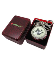Ardeur® Vintage Tuğra Yazılı Desen İşlemeli İsme Özel Lüks Cep Saati Köstekli Saat