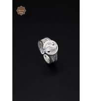 Ying Yang Model El işçiliği 925 Ayar Gümüş Telkari Kadın Yüzük 201023974