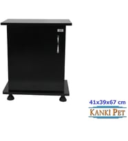 Kanki Pet 41 Cm MDF Flex İthal Akvaryum Sehpası Siyah 41x39x67 Cm