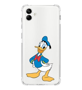 Samsung Galaxy A04  Köşe Korumalı Antişok Kapak Donald Duck Tasarımlı Şeffaf  Kılıf