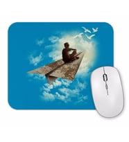 Surreal Dreams Paper Aeroplane Mouse Pad