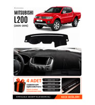 MITSUBISHI L200 (2005-2015) Uyumlu Torpido Örtüsü Torpido Kılıfı - Siyah