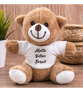 İsme Özel Mutlu Yıllar Peluş Ayıcık (STD)