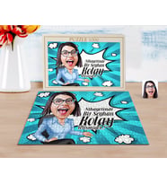 BK Gift Kişiye Özel Kadın Kolay Yetişmiyor Karikatürlü 1000 Parça Profesyonel Puzzle-2