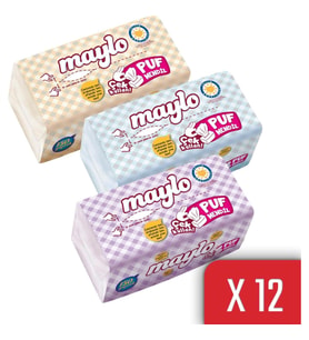 Maylo Puf Mendil Kış Serisi 150 Yaprak 12'li Paket