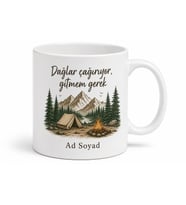 Bolulu Kamp Severlere Özel Kupa Bardak Doğa Temalı Hediye