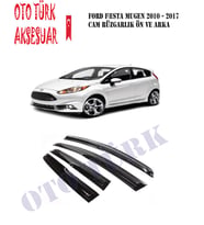 Ford Fıesta 2010-2017 Mugen Cam Rüzgarlığı Ön-Arka (Siyah)
