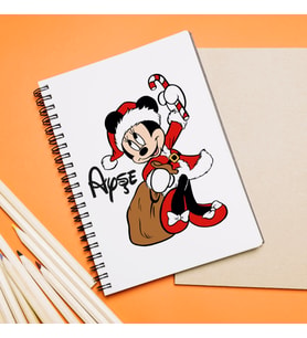 Minnie Mouse Tasarımlı Defter Kişiye Özel
