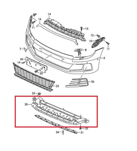 Volkswagen Scirocco Ön Tampon Spoileri R-line 2015 Sonrası Uyumlu