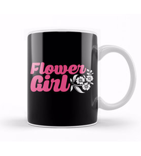 Flower Girl Adorable Wedding Ceremony Cute Flowery Kupa Bardak Porselen