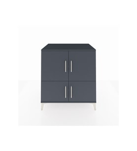 Kronos Şifonyer 3 Raflı 4 Kapaklı 88x59x96 Antrasit-Antrasit