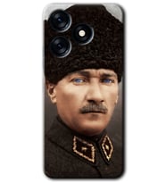 Tecno Spark 10 4G Kılıf HD Desen Baskılı Kılıf - Başkomutan Atatürk