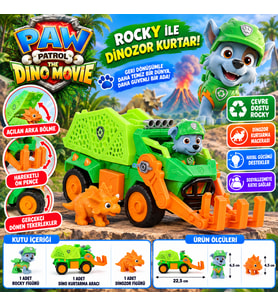 The Dino Movie Rocky Figürü ve Dino Kurtarma Aracı