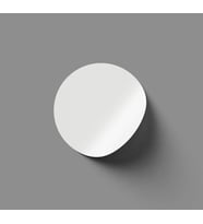 Beyaz Boş Yapışkanlı Yuvarlak Etiket Sticker 4 Cm 24 adet