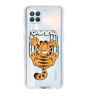 Oppo Reno 4 Lite Uyumlu Garfield Desenli Şeffaf Telefon Kılıfı