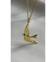Luxury Kırlangıç Kuşu Kolye 925 Ayar (Gold)