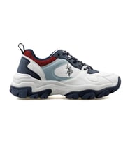 U.s. Polo Assn. Tracky 4Pr Kadın Beyaz-Mavi Sneaker Ayakkabı