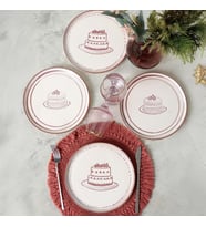 Pink Cake Nordic Pasta Tabağı 22 Cm 4 Adet 22965-66