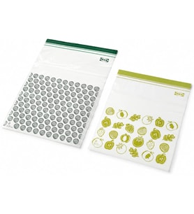 Plastik torba Istad, 30 adet paket, şunlardan oluşur: 15 torba 6 l (28,5 x 41 cm) ve 15 torba 4,5 l (27 x 34 cm), tekrar kullanılabilir, çünkü tekrar kapatılabilir