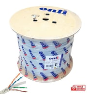 Onli 500Mt 24AWG CAT6 Network Kablosu Gri Yerli Üretim