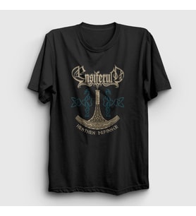 Presmono Unisex Siyah Defiance Ensiferum T-Shirt 145383tt