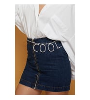 Kadın Cool Model Gümüş Zirkon Taşlı Kristal Zincir Abiye Elbise Pantolon Etek Düğün Parti Kemeri