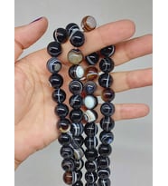 Göz Akik Taşı Dizi 12mm (53390)