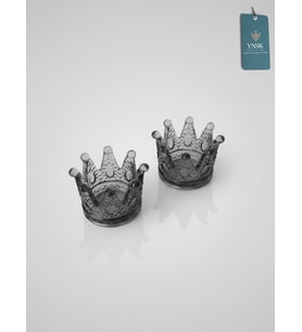 Royal Crown  2 'li Mumluk ve Tealight Mum Tutucu