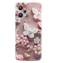 Realme 9 Pro Kılıf Boutique Baskılı Resimli Pembe Kelebekler Pcode -088