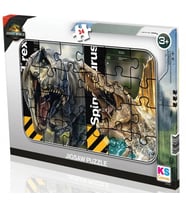 KS Games 24 Parça Erkek Çocuk Jurrasic World Rebirth Frame Puzzle - JW704 - 3 Yaş Üzeri